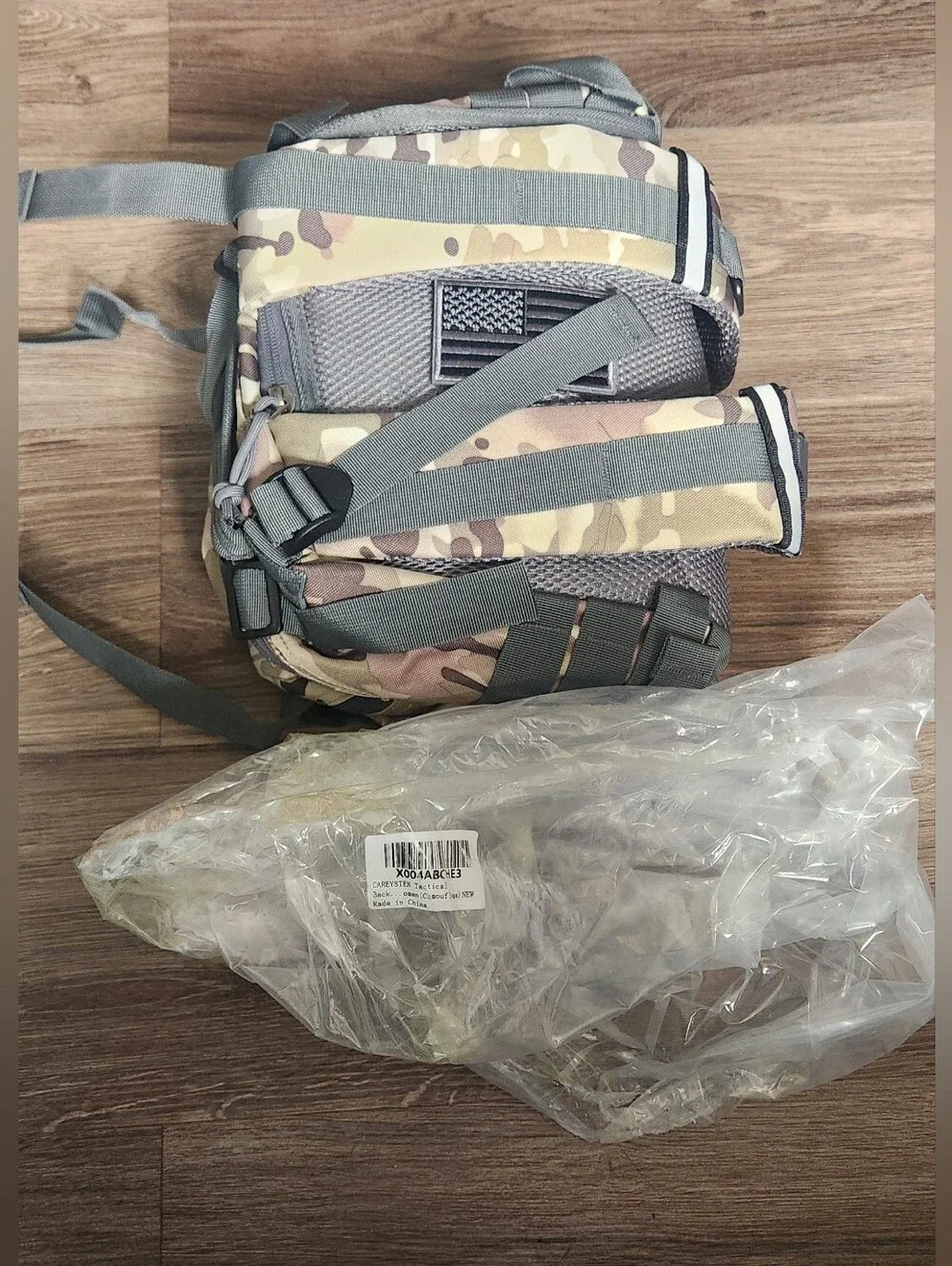 NWT CareystenTactical Camo Men's Backpack - Rugged Military Style